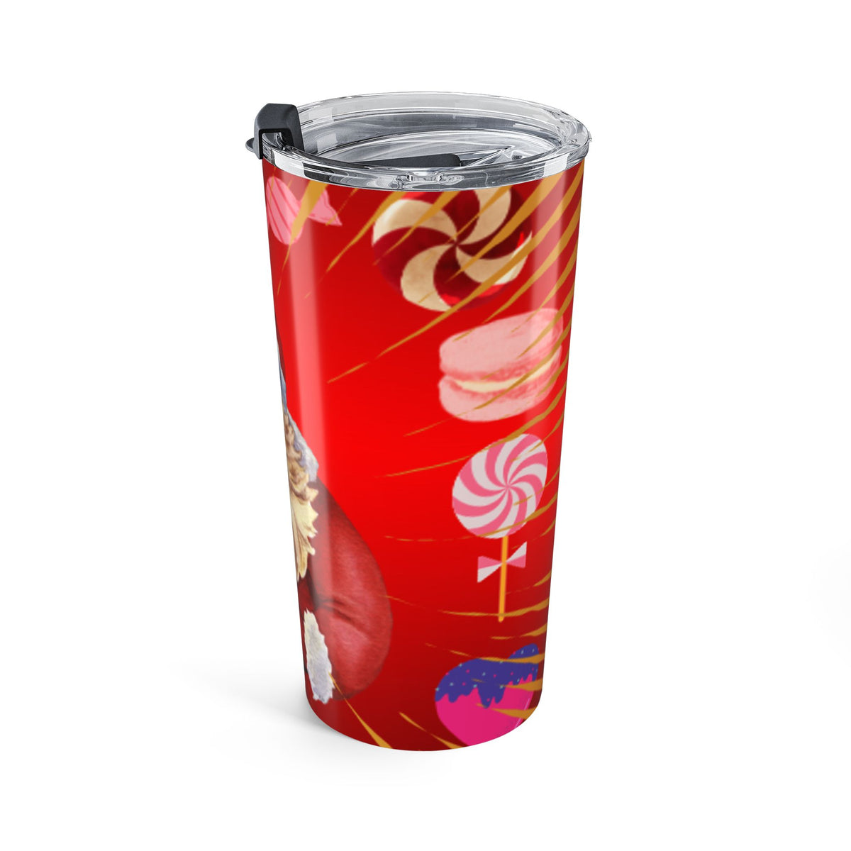 20oz Christmas Santa Candy Cane Tumbler