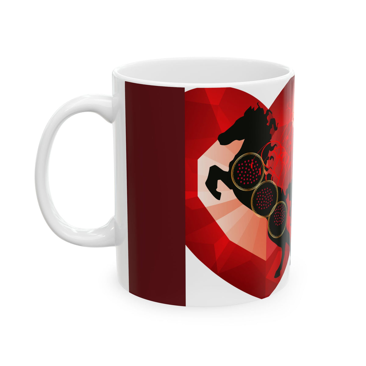 Red Ballroom Dancers Ceramic Mug