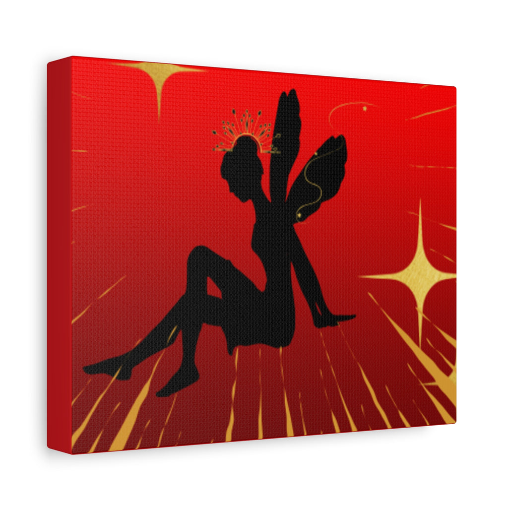 Fairy Silhouette Matte Canvas Wall Art