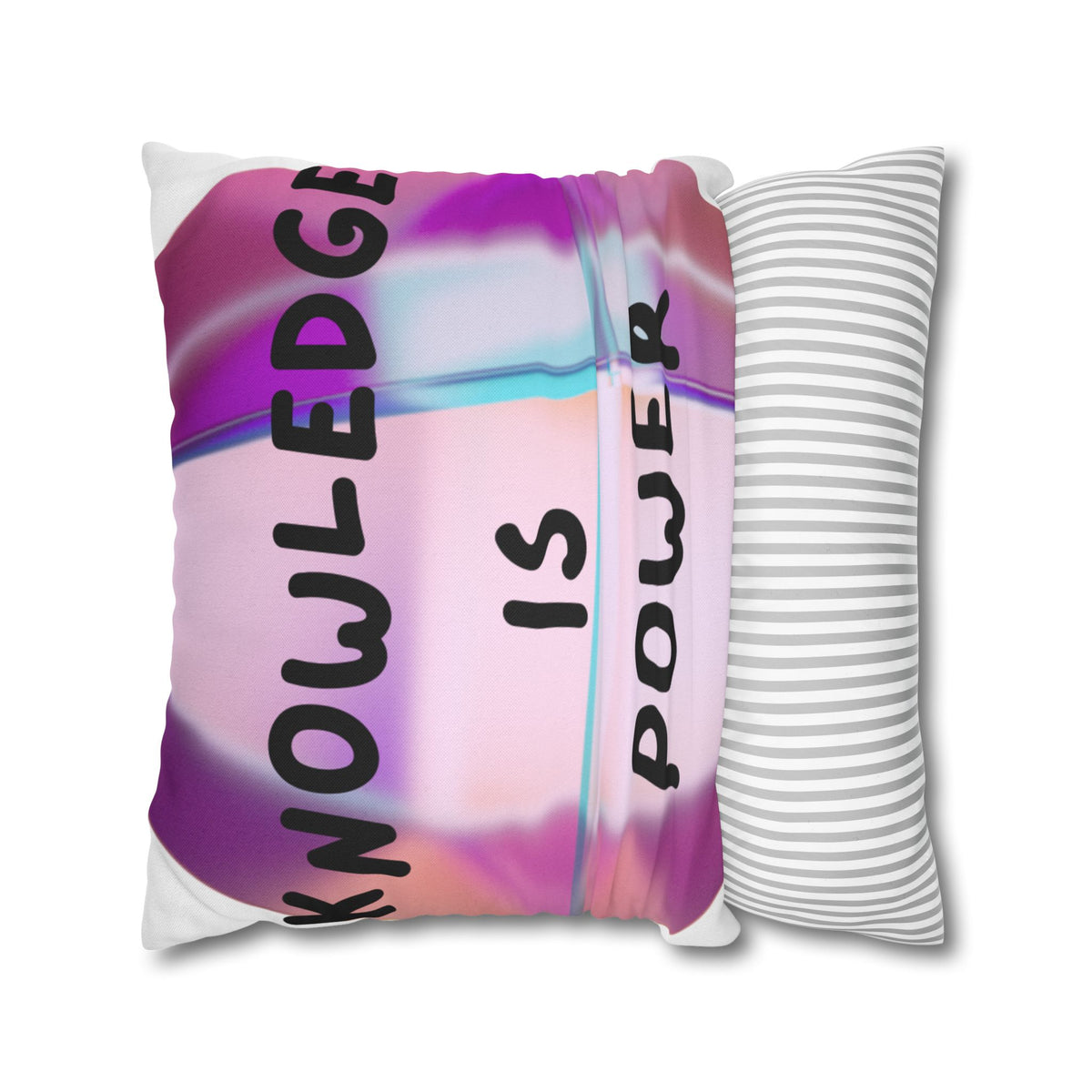 Knowledge Is Power Inspirational Square Pillowcase