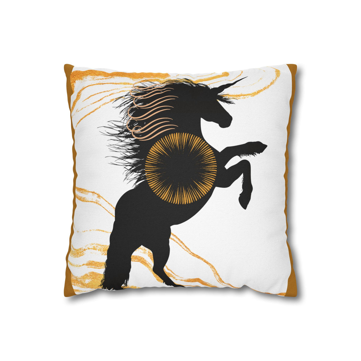 Horse Silhouette Square Pillowcase