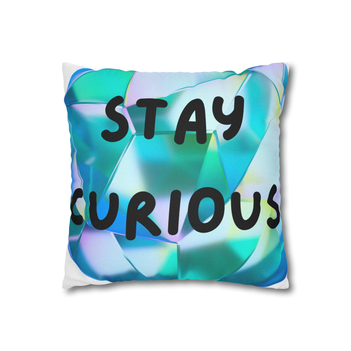Stay Curious Abstract Geometric Pillowcase