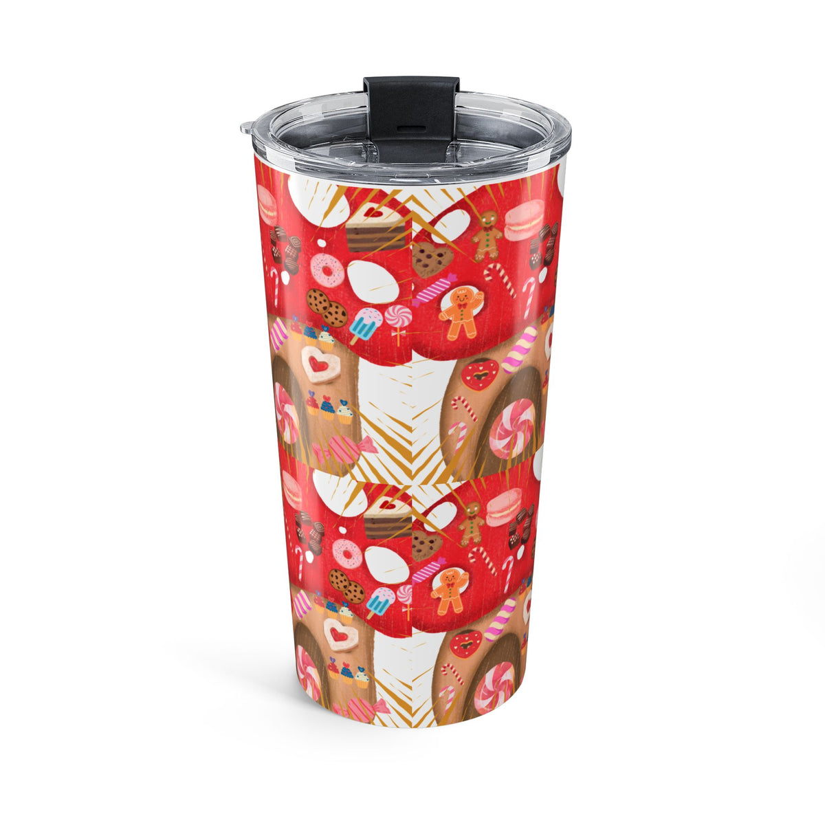 20oz Christmas Cookie Tumbler – Festive Holiday Treats Design