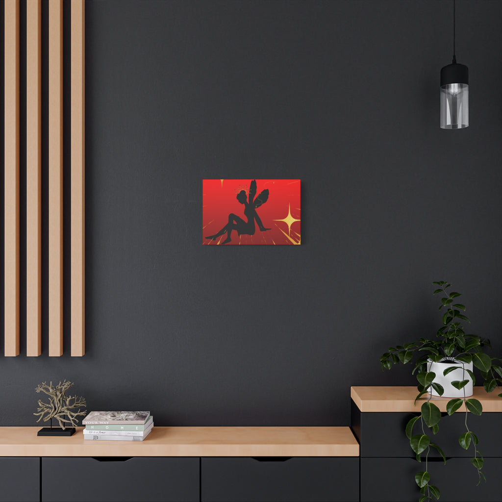 Fairy Silhouette Matte Canvas Wall Art