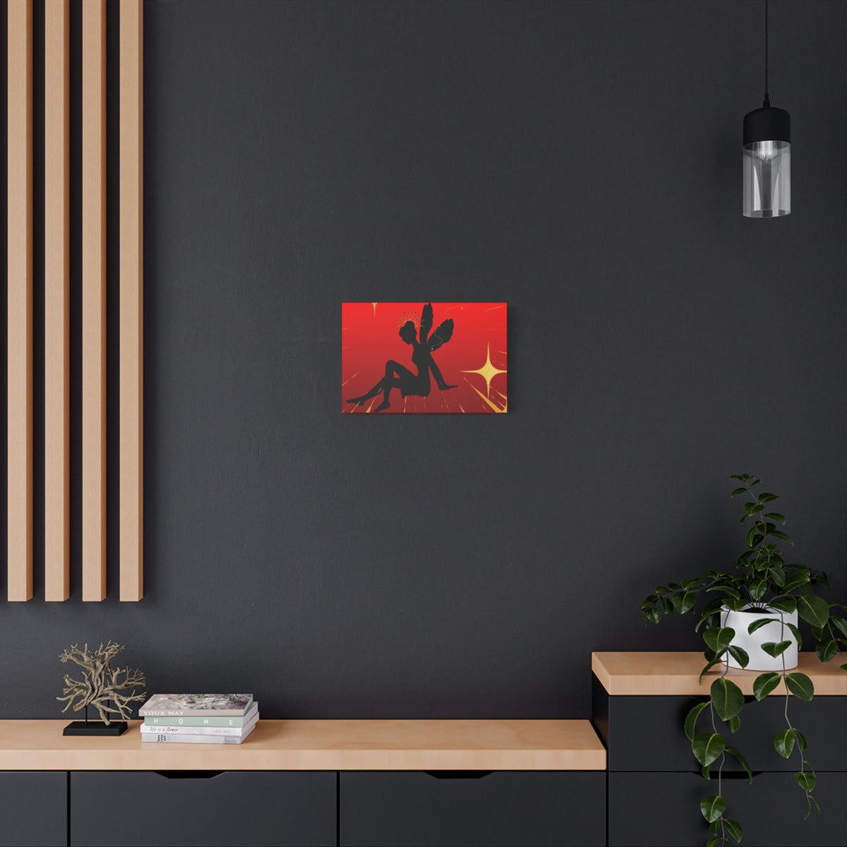 Fairy Silhouette Matte Canvas Wall Art