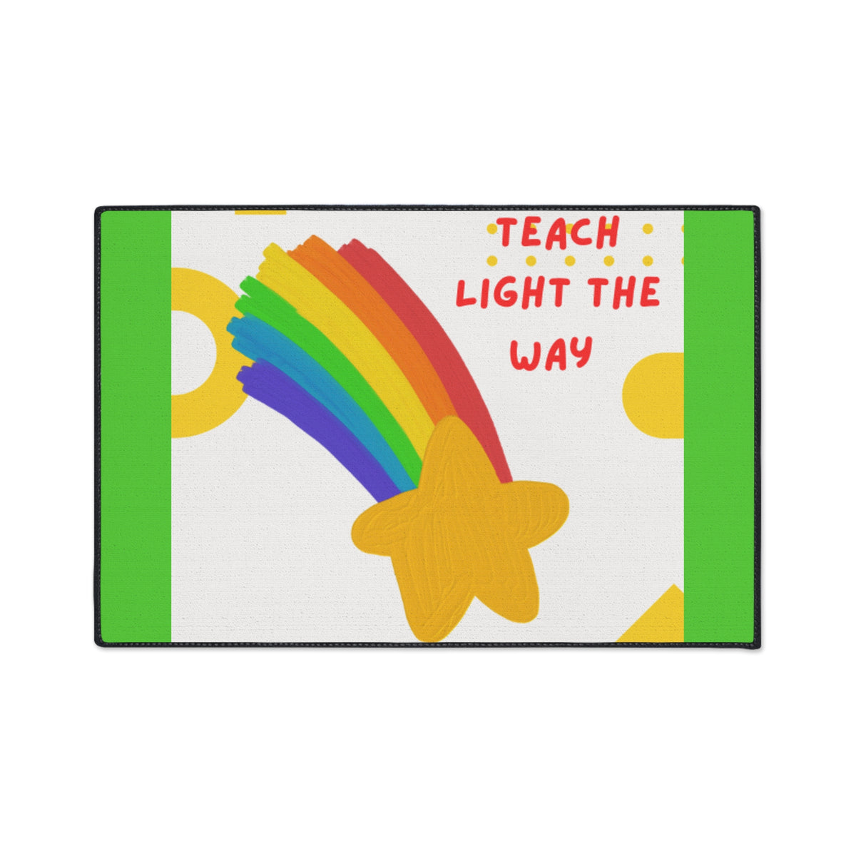 Teach Light the Way Rainbow Star Floor Mat