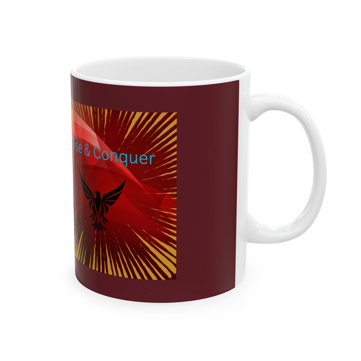 Rise & Conquer Inspirational Ceramic Mug