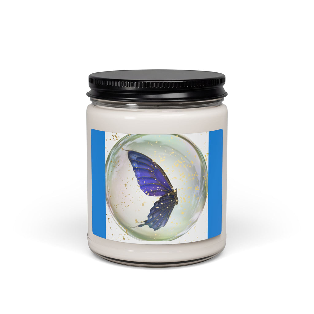 Purple Butterfly Scented Soy Candle