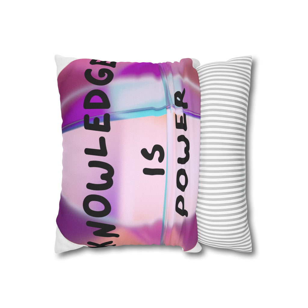 Knowledge Is Power Inspirational Square Pillowcase