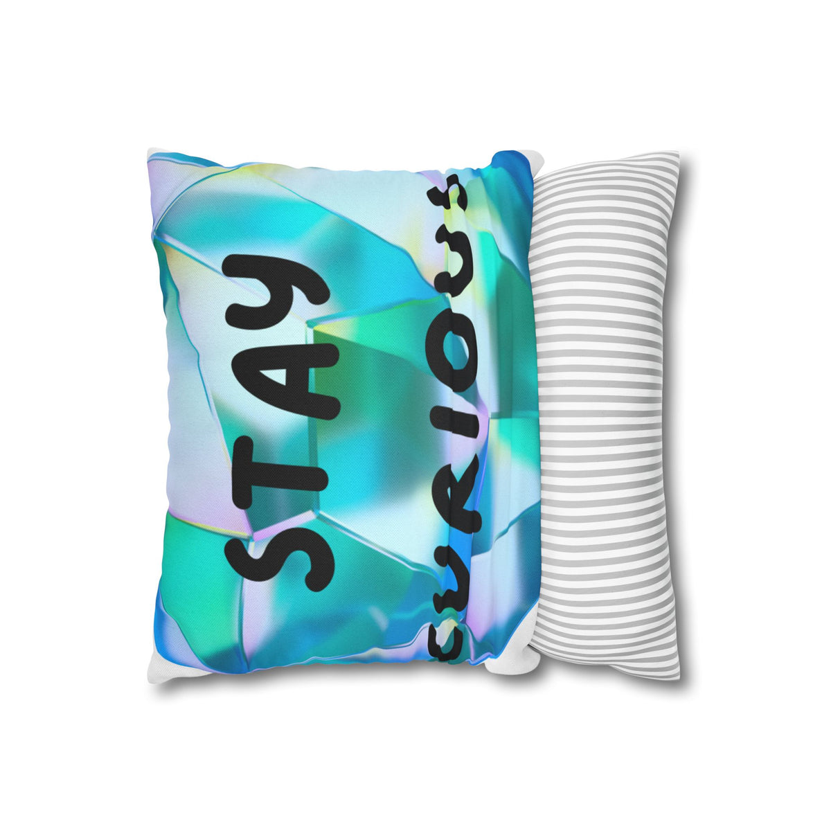 Stay Curious Abstract Geometric Pillowcase