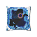 Mystical Blue Horse Square Pillowcase