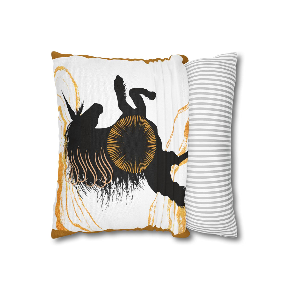 Horse Silhouette Square Pillowcase