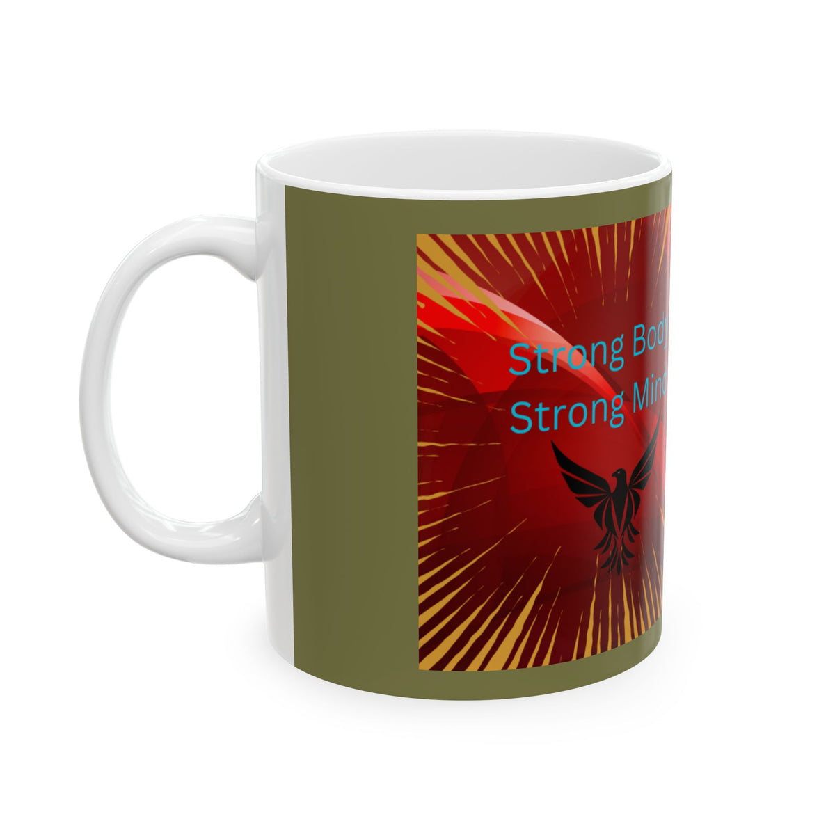 Strong Body Strong Mind Motivational Ceramic Mug