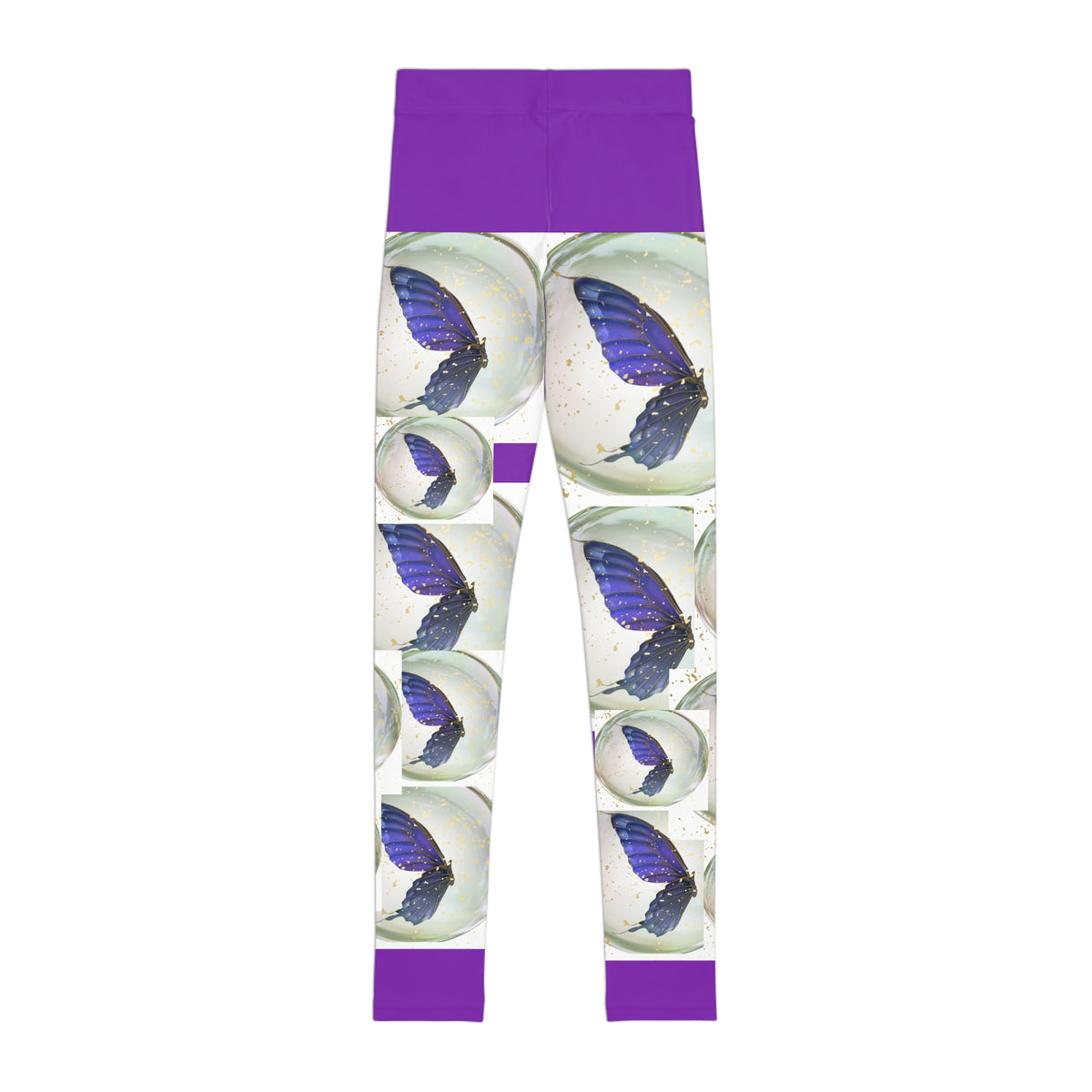 Youth Butterfly Moon Purple Leggings