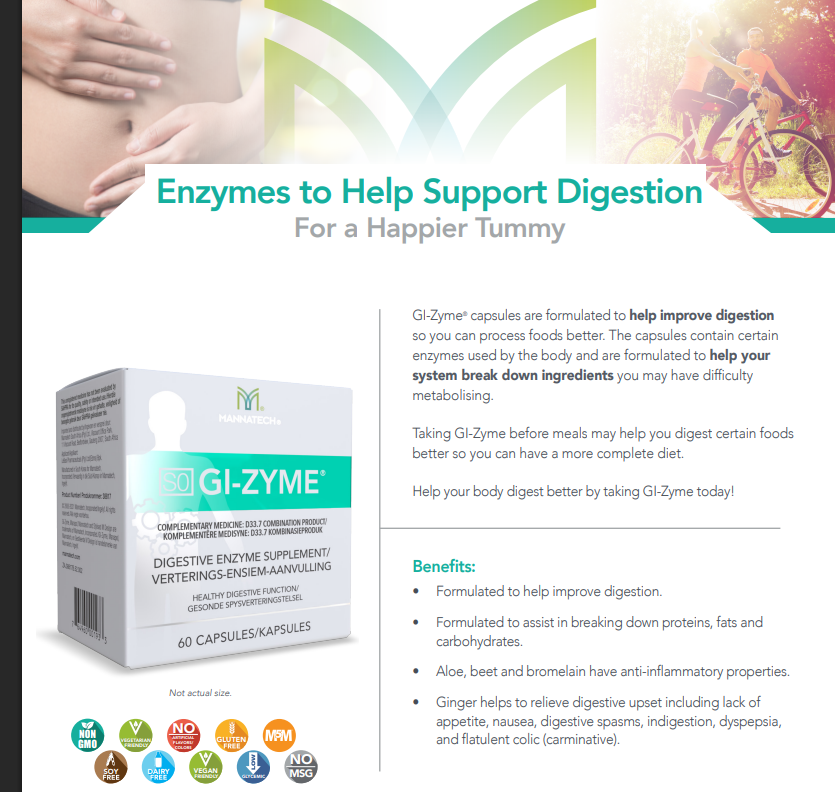 Information Sheet On Our GI Enzyme